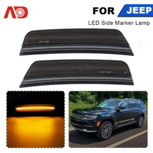 Kit de luces de señalización laterales de parachoques delantero para Jeep Grand Cherokee 2021 2022 2023 2024 - Imagen 1 de 16