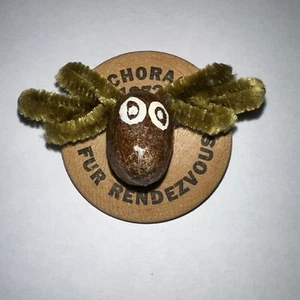 1972 Anchorage Alaska Fur Rondy Rendezvous Moose Nugget Pin - Picture 1 of 2