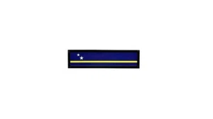 Patch printed embroidered travel souvenir biker backpack flag curacao - Picture 1 of 1