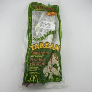 Tarzan McDonald's Happy Meal Toy Tarzan Sound Straw Sealed 1999 (BoxA) - Imagen 1 de 2
