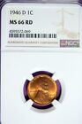 1946 - D NGC MS66 RD LINCOLN CENT!!  #B35273