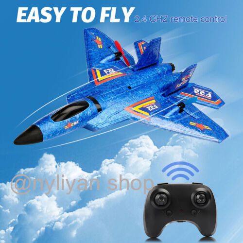 Avião de controle remoto RC Avião de 2,4 GHZ 2 canais Epp Foam Rc Aeronave  com equilíbrio automático, brinquedo de controle remoto faça-você-mesmo,  fácil de voar para crianças iniciantes e adultos 