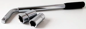 Car wheel brace extendable wrench multi fitment - Picture 1 of 5
