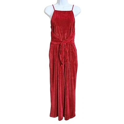 Mono Anthropologie Greylin Acanalado Terciopelo Aplastado Talla M Mujer Rd Pierna Ancha Foto 1 de 4