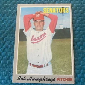 1970 Topps Bob Humphreys Washington Senators #538 MLB Excellent - Picture 1 of 11