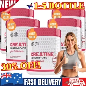 1~5X 5G Creatine Monohydrate Powder for Women + Collagen & BCAA for Booty 5000mg - Picture 1 of 20