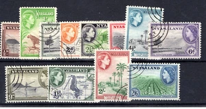 Nyasaland 1953 sg 173 - 184 QE II pictoral definitive set to 2/6 fine used - Picture 1 of 1