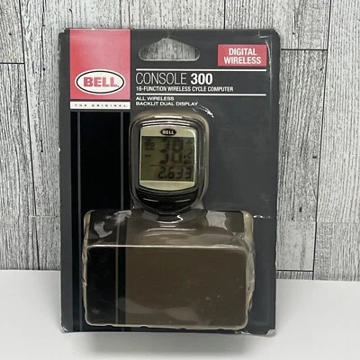 Bell Console 300 Digital Wireless 16 Function Cycle Computer Dual Display New - Image 1 of 4