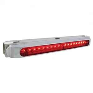 Double Face Light Bracket w/ 19 LED 17" Light Bars & Bezels - Red LED/Red Lens - Bild 1 von 12