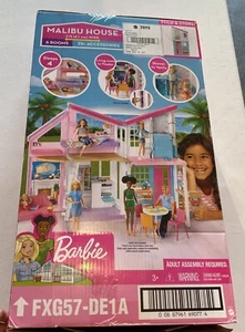 Mattel Barbie Malibu House Playset FXG57, scatola aperta -Leggi- - Foto 1 di 7