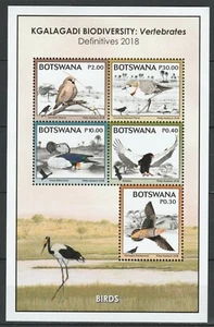 Botswana 2018 Birds MNH sheet - Picture 1 of 1