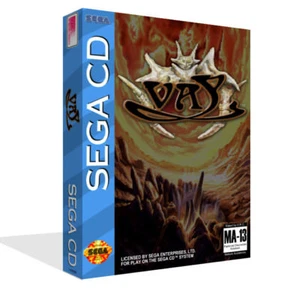 - Vay Mega CD Ersatz Spiel Hülle + Box Art Work Cover Onky - Bild 1 von 2
