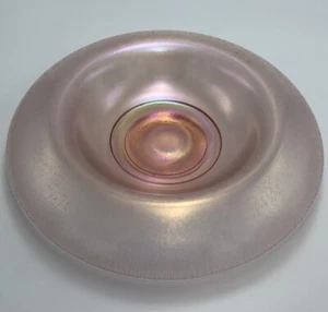 Pre 1970 Fenton Velva Rose Stretch Glass Console Bowl Mid Century Modern Pink - Picture 1 of 8