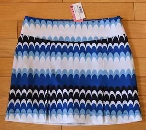 NWT GOLFTINI "Beachy Waves" Womens 18.5" Front Pleat Golf Skort-14 Ret@$110 - Picture 1 of 10