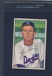 1952 Bowman #224 Johnny Schmitz Dodgers VG/EX 52B224-30315-5 - Picture 1 of 1