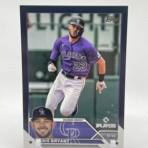 KRIS BRYANT 2023 Topps x MLB Players Clubhouse Exclusive Promo SP MLPBA - Picture 1 of 3