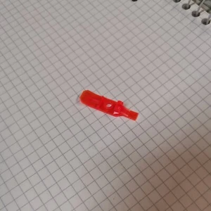 1 x Lego 6120 Ski kufe gleitschuh Zubehör Minifigur in klar orange neon - Bild 1 von 1