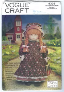 Muñeca americana temprana Vogue 8336 y patrón de ropa muñeca de 18" - Imagen 1 de 2