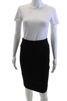 Falda lápiz recta Veronica Barba para mujer negra hasta la rodilla talla 2 Foto 1 de 4