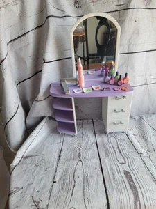 American Girl Salon Station And Stool With Accessories Retired - Picture 1 of 14