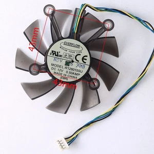 Cooler Fan For ASUS GTS450 550 550Ti R128015SU 75mm Graphics Card 0.50A 4Pin - Afbeelding 1 van 2