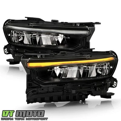 Amber LED DRL Headlight For 2022-2024 Jeep Grand Cherokee w/o Leveling Pair - Image 1 of 4