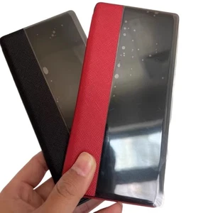 Original Genuine Leather Smart View Flip Case Cover For Huawei Mate30 RS Porsche - Picture 1 of 9