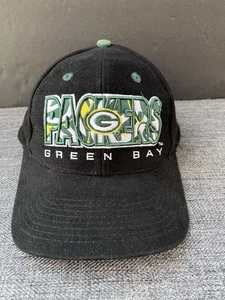 Vintage seltene Green Bay Packers Snapback Mütze Kappe Drew Pearson schöner erhöhter Buchstabe - Bild 1 von 9