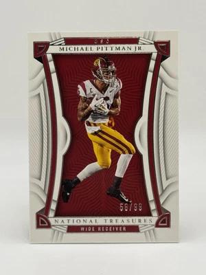 2023 NATIONAL TREASURES COLLEGIATE MICHAEL PITTMAN JR CENTURY SILVER /49 - Image 1 of 3