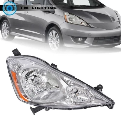 Headlight Assy Halogen Chrome Housing For Honda FIT 2009-2011 w/Sport Right Side - Image 1 of 4