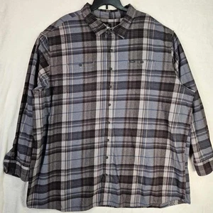 O'Neill Flannel Shirt Mens Big & Tall 4XLT Long Sleeve Cotton Plaid - Picture 1 of 10