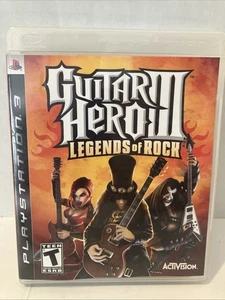 Guitar Hero 3 III Legends Of Rock (Playstation 3 PS3, 2007) w/ Manual - Picture 1 of 10
