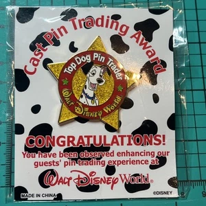 NEW Disney Pin Trader Award Cast Member Top Dog Pongo Gold Star 101 Dalmatians - Bild 1 von 13