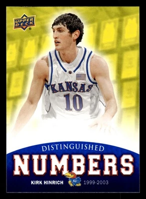 Kirk Hinrich 2013 Upper Deck University of Kansas #DN-14 números distinguidos Foto 1 de 2