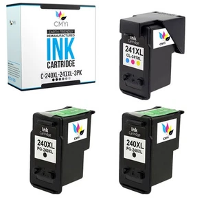 3X CMYi Compatible PG-240XL CL-241XL Ink for Canon PIXMA MX472 MX479 MX512 MX514 - Picture 1 of 7