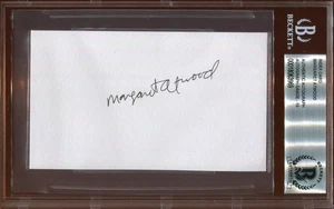 Margaret Atwood Handmaid's Tale Signed 3x5 Index Card Beckett Autograph BAS 10 - Picture 1 of 3
