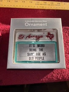 Decorazione natalizia El Arroyo Austin Texas stessa età degli anziani vetro mercurio - Foto 1 di 4