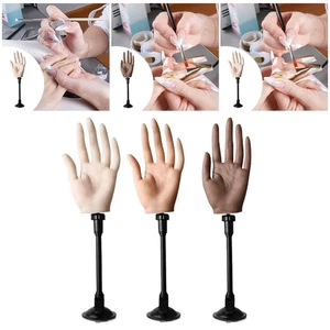 Practice Hand Soft Silicone Fake Hand Model for Students Nail Supplies Shop - Picture 1 of 19