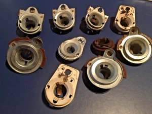 Lotto portalampade d'epoca da liquidazione officina tutti in buone condizioni - Foto 1 di 4