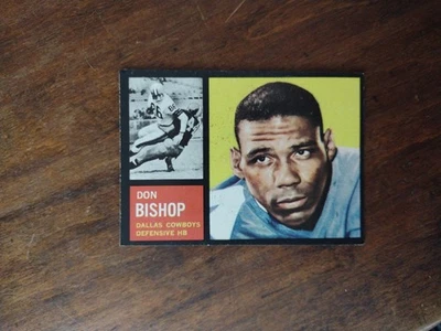 1962 Topps #46 SP Don Bishop Rookie Dallas Cowboys Exmt+ - Image 1 of 2