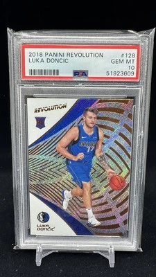 Luka Doncic 2018-19 Panini Revolution #128 Base RC PSA 10 Foto 1 de 2