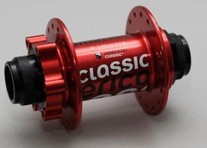 Cubo de rueda delantera American Classic MTB 20 mm Thru rojo 32 orificios para eje de enchufe - Imagen 1 de 1