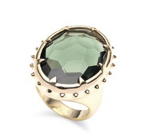 Alexis Bittar Georgian Stone Cocktail Ring Size 6