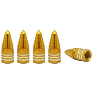 5 Stück YOU.S Ventilkappen Ventil Kappe Spike in Gold für Auto PKW LKW Motorrad - Bild 1 von 2