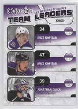 2010-11 O-Pee-Chee Team Leaders Anze Kopitar Jonathan Quick #TL-14