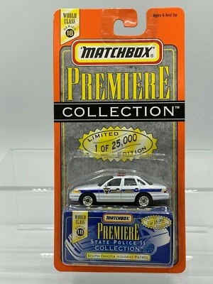 Police Die Cast NOC 1997 Matchbox-State Police II South Dakota Highway Patrol 18 - Image 1 of 2