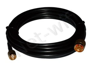 2m Kabel RF240 Wireless Antennenverlängerung N-Stecker: RP-TNC Stecker - Bild 1 von 3