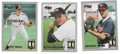 Lot of 3 1993-94 Fleer Excel Minors First Year Phenoms Neal Williams Neese - Image 1 of 2