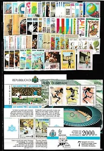 s35941 SAN MARINO MNH 1988/1990 Completa + BF + Libretto - Foto 1 di 1
