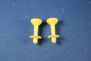 O/S - Plasticville - #FB1 or 1401 Frosty Bar - REPRODUCTION Stools - Yellow (2) - Picture 1 of 2